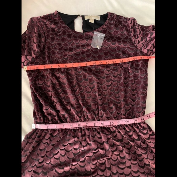 NEW MICHAEL Michael Kors Velvet Tie‎ Waist Dress - Picture 8 of 8